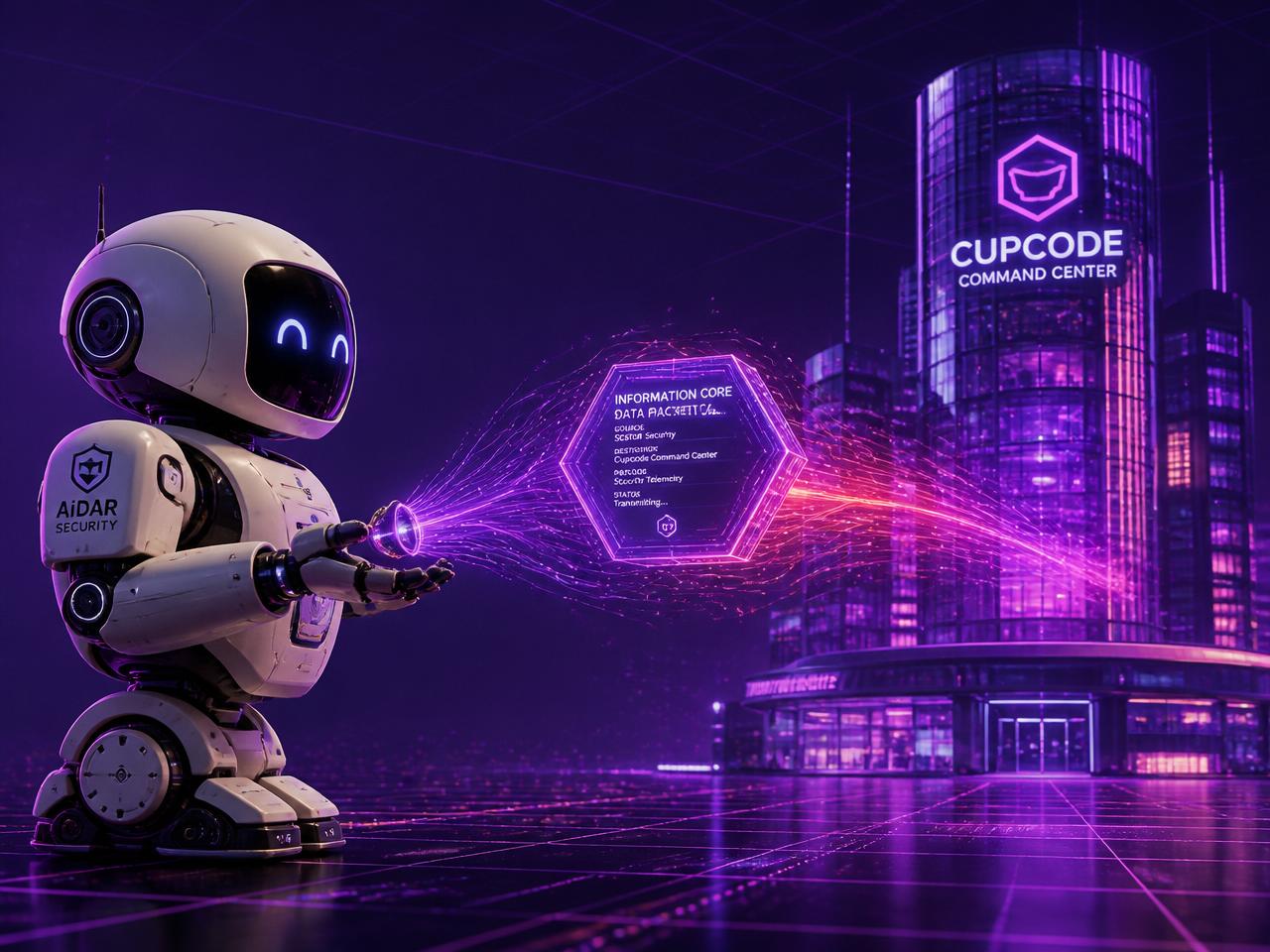 AiDAR Security enviando núcleo de informação para a central Cupcode